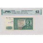 Londyn, 10 złotych 1939 - ZIELONE - A 000000 - ze znakiem wodnym jak na 20 zł