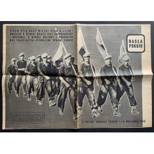 MOT DE PASSE DE LA PAIX. I Congrès polonais de la paix 1-2 septembre 1950, Varsovie.
