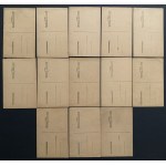 [SZWAJCER Jerzy alias JOTES] Ensemble de 13 cartes postales - caricatures de POLITICIENS de la Seconde République de Pologne. Varsovie [1918-1939].