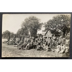[Wojsko] Fotografia zbiorowa - 15 Pułk Piechoty „Wilków”. Obóz letni [1928]
