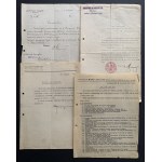 [GR﻿üNER Ferdynand] Zestaw ponad 50 dokumentów. SANDOMIERZ/WARSZAWA [1914-1944]