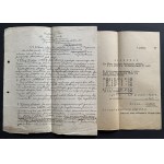 [GR﻿üNER Ferdynand] Zestaw ponad 50 dokumentów. SANDOMIERZ/WARSZAWA [1914-1944]