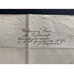 [GR﻿üNER Ferdynand] Zestaw ponad 50 dokumentów. SANDOMIERZ/WARSZAWA [1914-1944]