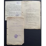 [GR﻿üNER Ferdynand] Zestaw ponad 50 dokumentów. SANDOMIERZ/WARSZAWA [1914-1944]