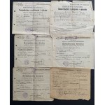 [GR﻿üNER Ferdynand] Zestaw ponad 50 dokumentów. SANDOMIERZ/WARSZAWA [1914-1944]
