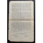 Les enseignants de la ville de Bochnia et du comté aux collègues du pays ! ODEZWA. Bochnia [1911].