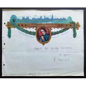 Telegram patriotyczny [T.C.L] z okazji Pierwszej Mszy Św. Ks. SZCZERKOWSKIEGO. Wolsztyn [1932]