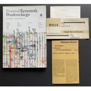 [Autograf] Festiwal Krzysztofa Pendereckiego. Kraków [1998]