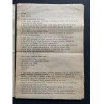 [DYMNY] PIWNICA POD BARANAMI. Maszynopis. BALLADA CZŁOWIEKA O MIŁOŚCI. Kraków [198?]