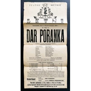 [Afisz] DAR DU MATIN. Varsovie [1926].