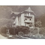 Fotografia kartonikowa. ŻEGIESTÓW ZDRÓJ. Dom nad Wodospadem [ok.1910]