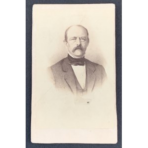 Fotografia kartonikowa. Otto von Bismarck - Żelazny Kanclerz Rzeszy.