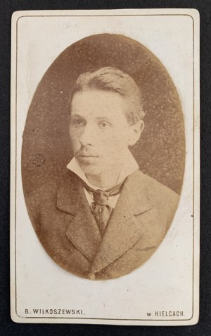 Cardboard photograph. Male [Joseph Kirchner ?]. Kielce [1888].