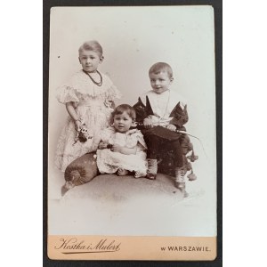 Photographie en carton. Enfants. Varsovie.
