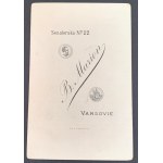 Fotografia kartonikowa. Mężczyzna. Warszawa [1884/1886]