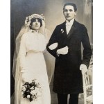 Fotografia kartonikowa. Ślubne. Warszawa [1920/30]