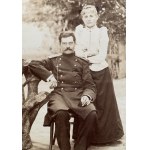 Fotografia kartonikowa. Para. Warszawa [1896]