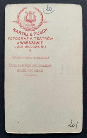 Cardboard photography. Child. Warsaw [19th c.].