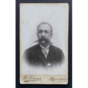 Cardboard photograph. Male. Wloclawek.