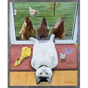 Adam Swoboda (B. 1956), Exhibitionist vs. Horsemen of the Apocalypse