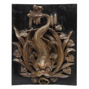 Catfish among the rushes - decorative panneau