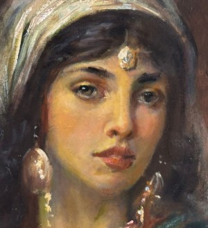 ANONIMO, Portrait of a Woman by an orientalist painter