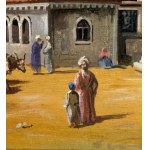 UNIDENTIFIED SIGNATURE, Street scene with figures in Istanbul