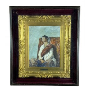 Domenico Morelli, Bildnis einer Frau - Domenico Morelli (1823-1901)