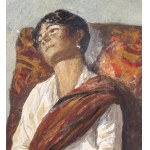Domenico Morelli, Bildnis einer Frau - Domenico Morelli (1823-1901)