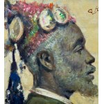 UNIDENTIFIED SIGNATURE, Portrait of an Oriental Man