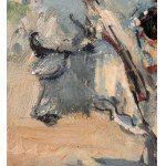 Gennaro Villani, Peasant Girl and Cows - Gennaro Villani (Napoli, 1885 - 1948)
