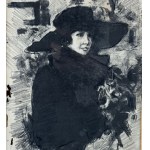 PIETRO SCOPPETTA, Portrait of an elegant woman - Pietro Scoppetta