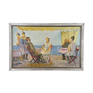 ANONIMO, Characters on a terrace