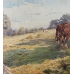 Francis Appleton, Landscape with figures and horses (Summer) - Francis Appleton