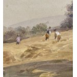 Francis Appleton, Landscape with figures and horses (Summer) - Francis Appleton