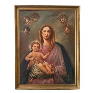 ANONIMO, Madonna with Child and Cherubs