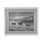 UNIDENTIFIED SIGNATURE, Marine view with boats
