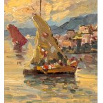 UNIDENTIFIED SIGNATURE, Marine view with boats