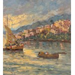 UNIDENTIFIED SIGNATURE, Marine view with boats