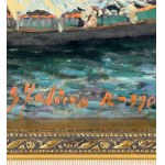 Salvatore Faliero, Marine view with boats and fishermen - Salvatore Faliero