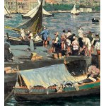 Salvatore Faliero, Marine view with boats and fishermen - Salvatore Faliero