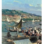 Salvatore Faliero, Marine view with boats and fishermen - Salvatore Faliero