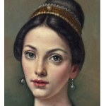 ANONIMO, Portrait of an elegant woman