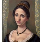 ANONIMO, Portrait of an elegant woman