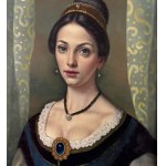 ANONIMO, Portrait of an elegant woman