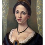 ANONIMO, Portrait of an elegant woman