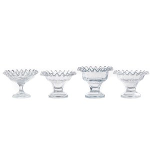 Set of four goblets (different heights)