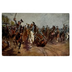 HISTORYCZNA - Szarża ułanów pod wodzą Rotm. Wąsowicza pod Rokitną 13 czerwca 1915 - T Orzelski