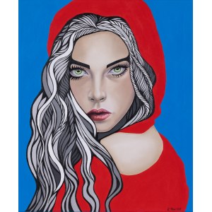 Katarzyna Plewa, Woman in the Red Hood, 2024