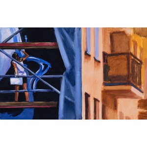 Marcin Kedzierski, Painting on Fabryczna, 2024